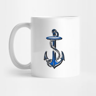 Blue Anchor Mug